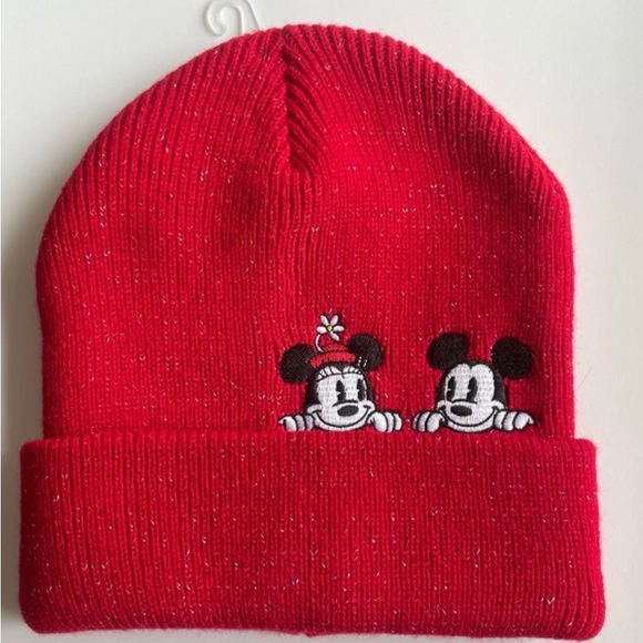 Disney Accessories - Disney Valentines Mickey Minnie Mouse XOXO Winter Beanie Hat